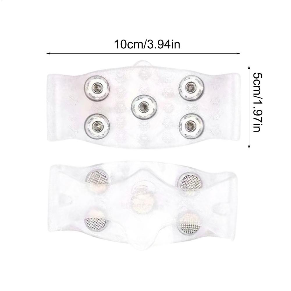 5 Teeth Ice Gripper For Shoes Snow Crampons Anti-slip Ice Gripper Hiking Cleats Spikes Traction Ice Floes 5 Stud Shoes Grip