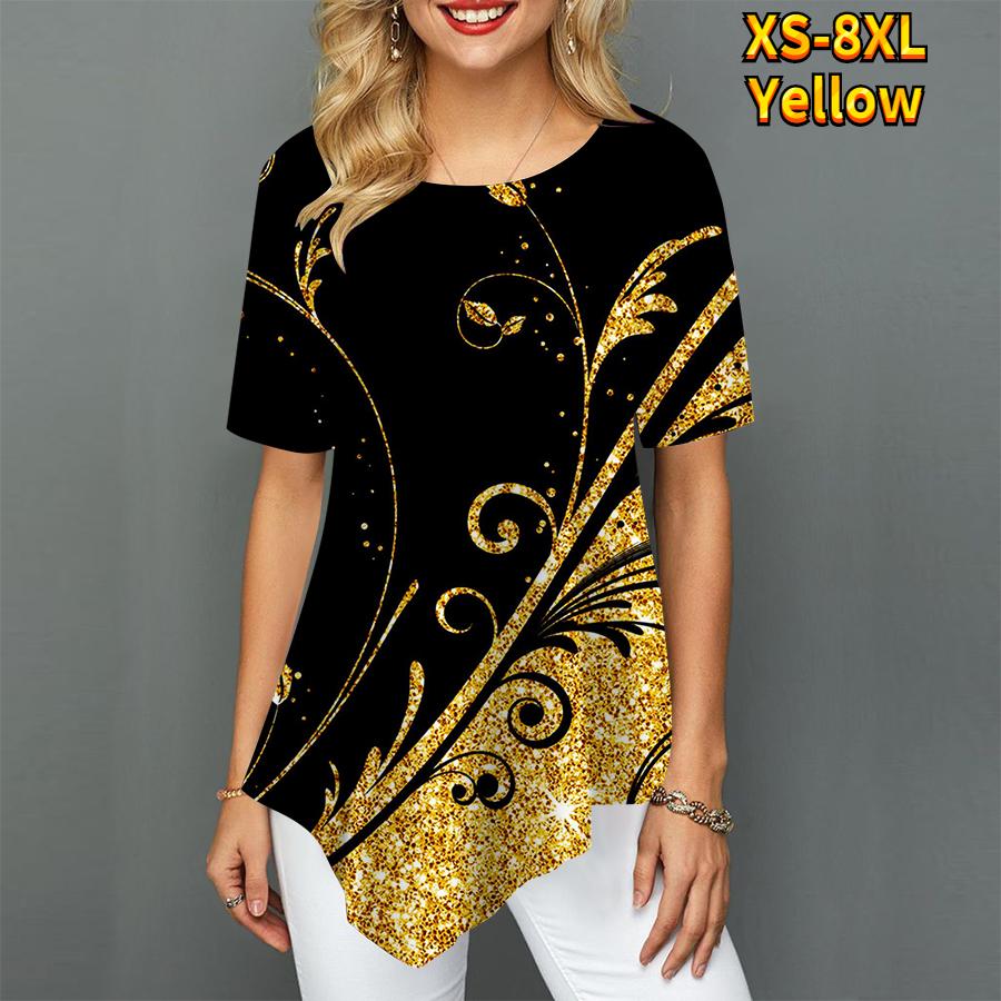 

Женские блестящие повседневные топы с ярким темпераментом и спортивными штанами, удобные, дыхательные, с высоким темпераментом, XS-8XL 8XL