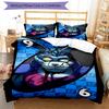 Set di biancheria da letto con motivo Five Nights at Freddy's1, 3 pezzi, set copripiumino include copripiumino e federe, decorazione perfetta per camera da letto per tutte le stagioni e regalo