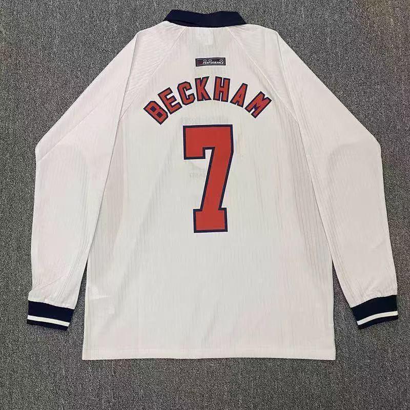 Retro Long Sleeve Soccer Jersey Vintage Football Shirt Men Women Adult Fan Wear Classic Player Style