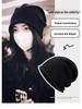 Korean Style Women's Slouchy Beanie - Autumn Winter Fashion, Versatile Roll-up, Warm for Postpartum and Cold Weather