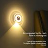 Smart LED Wall Lamp with Remote & Motion Sensor - Bedside Night Light with Clock & USB Charging