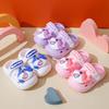 Cute Shark Toe-Covered Children's Slippers for Summer, Boys' and Girls' Non-Slip Cartoon Home Sandals