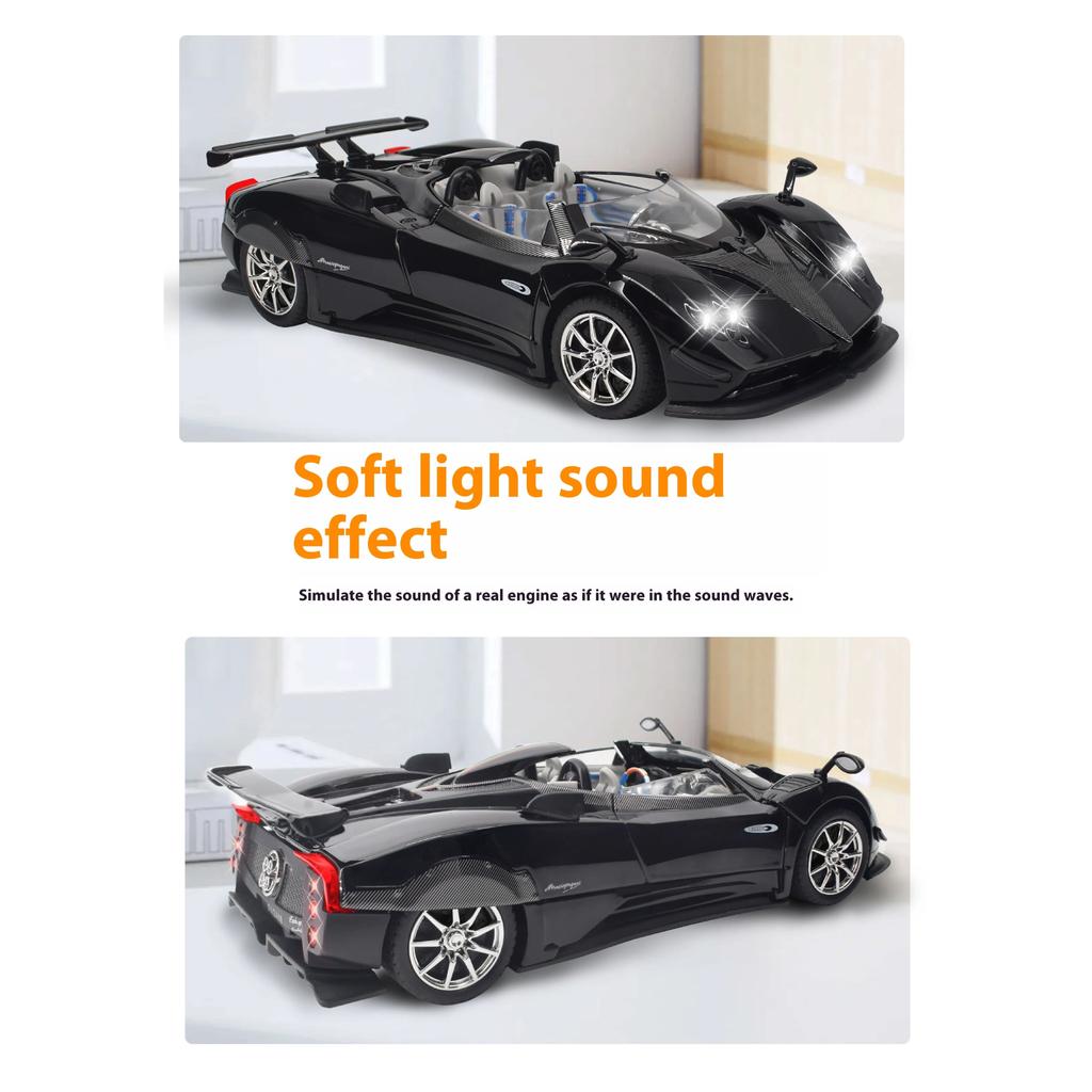 1/24 Scale Pagani Zonda HP Barchetta Limited Convertible Edition Supercar Alloy Metal Diecast Car Model Independent DIY Design Gifts