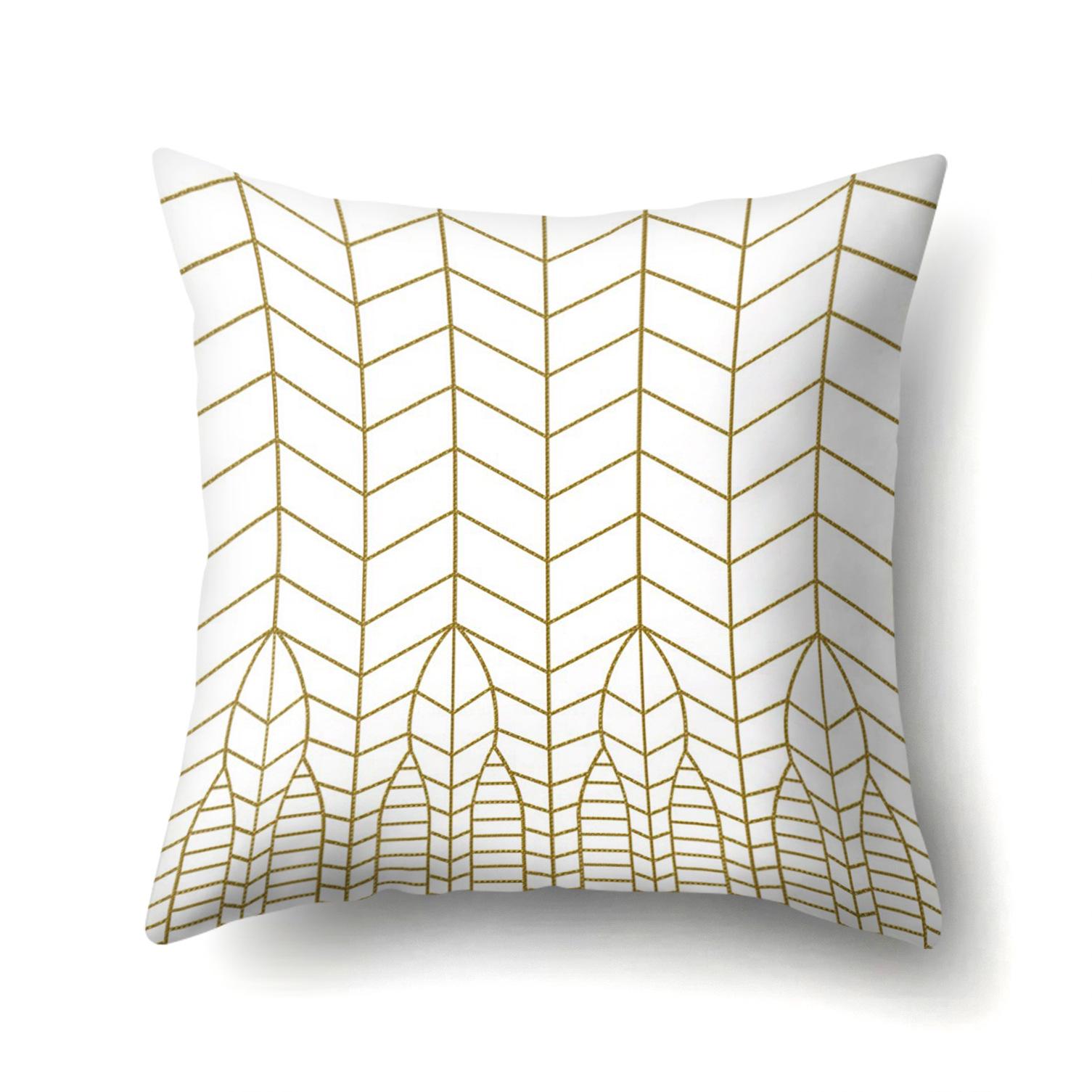 Geometric Marble Pattern Polyester Pillow Case European And American Fashion Simple Pillow Case Premium Durable 45 45 without pillow core 990₽
