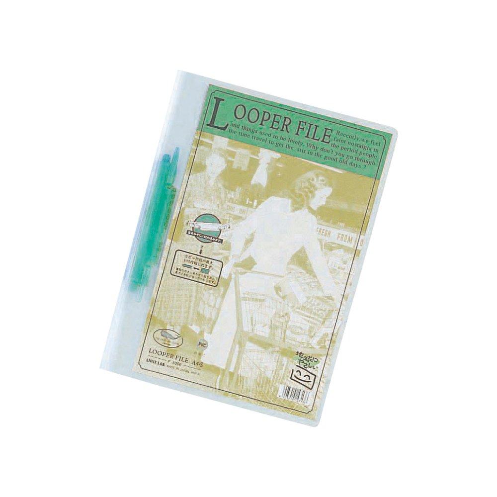 

LIHIT LAB Looper File, A4, Green, 25-Pack, F3006_25 Midori