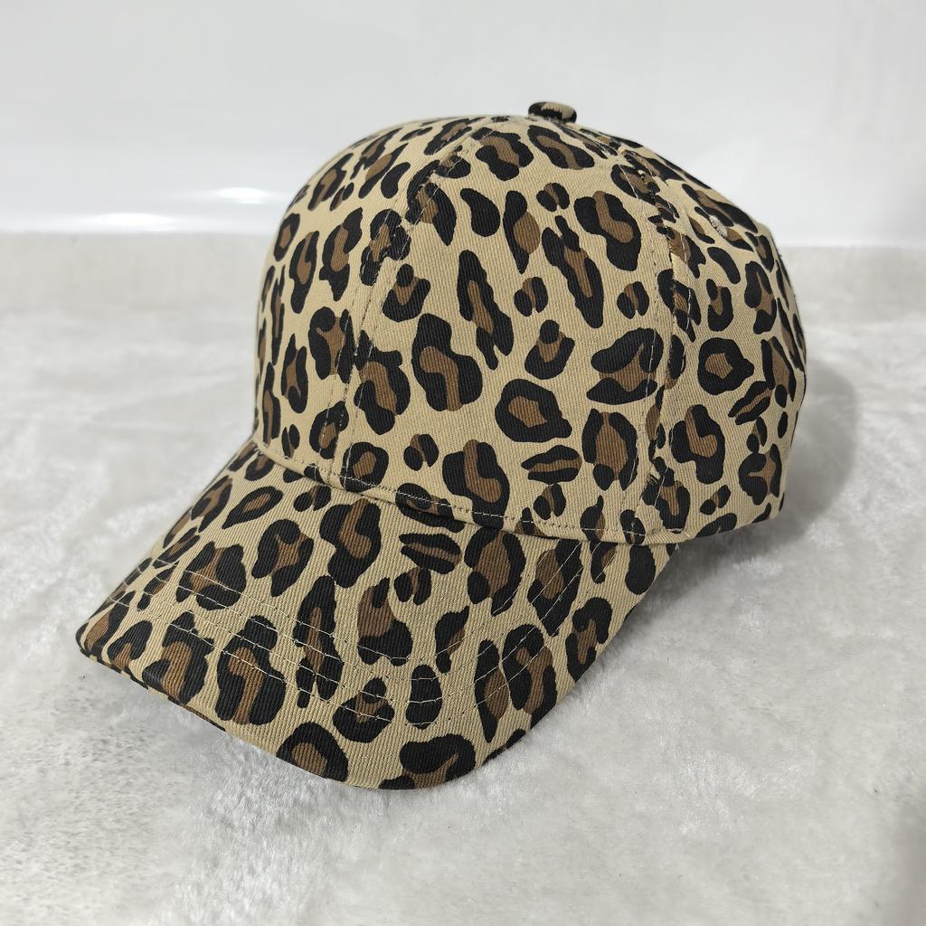 Leopard Print Baseball Cap Fashion Casual Sun Hats Adjustable Unisex Sports Cap For Women Men