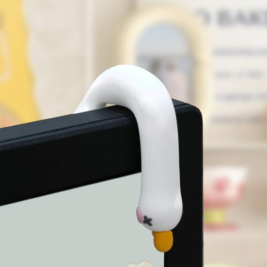 Mini Resin Goose Figurine Funny Resin Small Goose Computer Decor Collectible Cute 3D Craft Sculpture for Office Desk Car Dashboard Home Decor