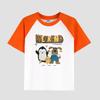 Boys' Casual Short Sleeve T-Shirt Featuring Sleeve Insert, Cotton Fabric, Kids' Fashionable Summer Top