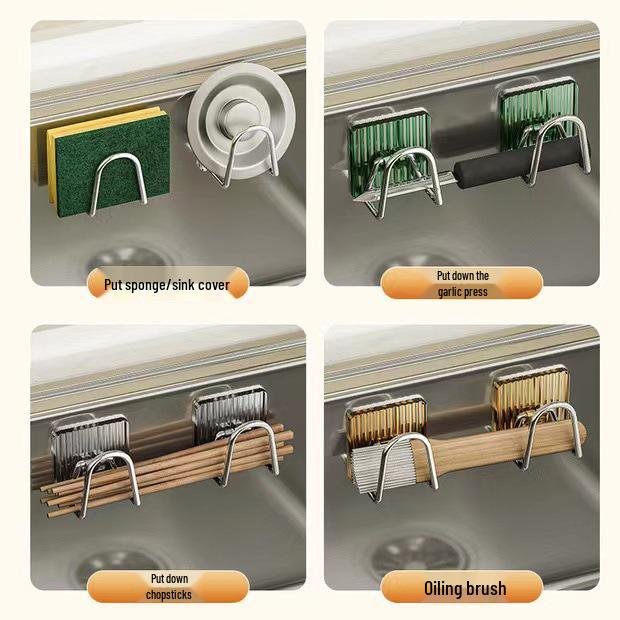 Children's Bathtub Storage Rack - Adhesive Hook Shelf for Kitchen & Bathroom