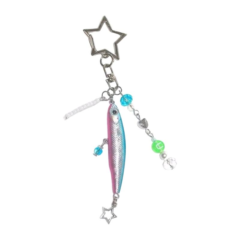 Ergonomic Fish Keychain Fashion Pendant Fish Key Pendant Acrylic Texture Suitable for Girls Woman Fashion Lover Present