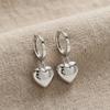 Zinc Zinc Alloy Dangle Drop Earrings Minimalist Hoop Earrings Temperament Heart-Shaped Earrings  Daily Wear