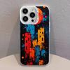 Abstract Piet Mondrian  Phone Case For iPhone 17,16,13,12,11,15,14,Pro,Max,Plus,SE4,Air,Mini White IMD Matte