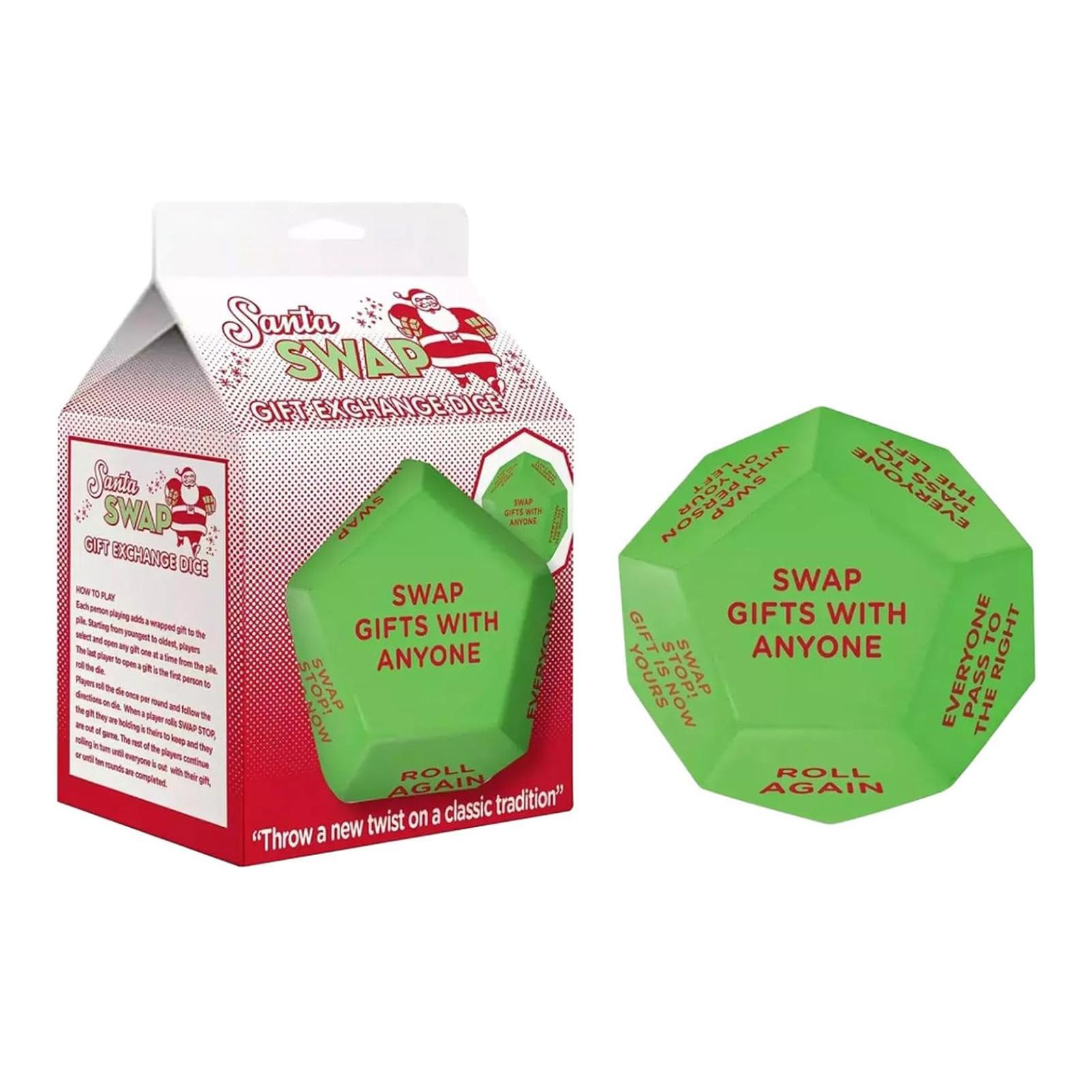 

Santa Swap Gift Exchange Dice, Exchange Dice Game, Christmas Party Gift Exchange Dice Game, 12 Different Sides One Size