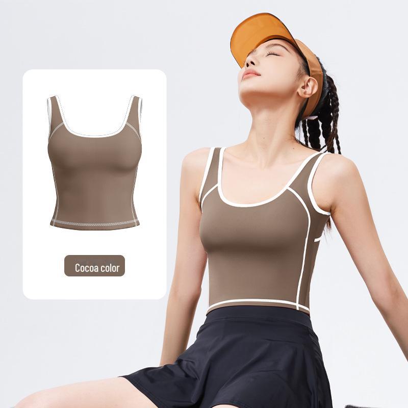 Juyitang Peach Arc U-Shaped High Elastic Shockproof Sports Vest