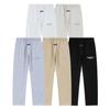 FG339 Calças de Moletom Unisex Fear Of God Essentials com Estampa de Letras Corte Amplo Reto Cordão Calças Jogger Streetwear Calças Casuais para Homens Mulheres