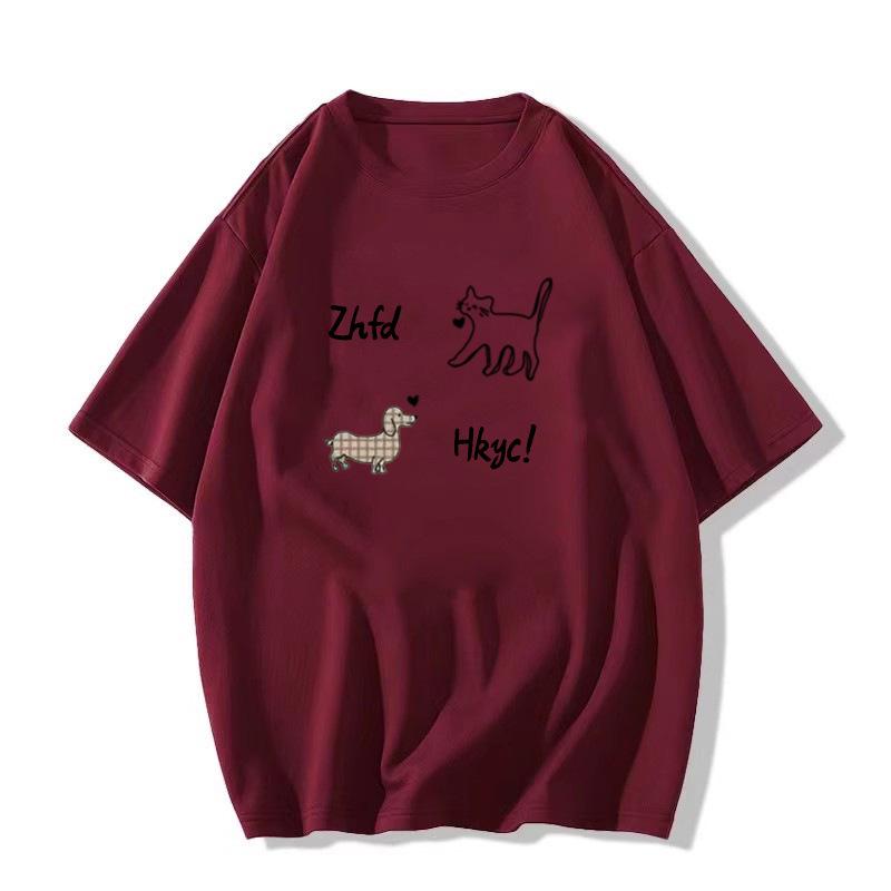 Chic White Short Sleeve Women's T-Shirt with American Print Design