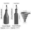 Oil Stickers Sauce Dispenser Bottle Oil Large Bottle and Vinegar Kitchen Funnel Dispenser Capacity Olive for Label Ceramic with