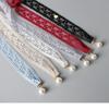 Elegant Style Pearl Pendant Belt Sweet Design Dress Waist Chain Lace Waist Belt  for Women