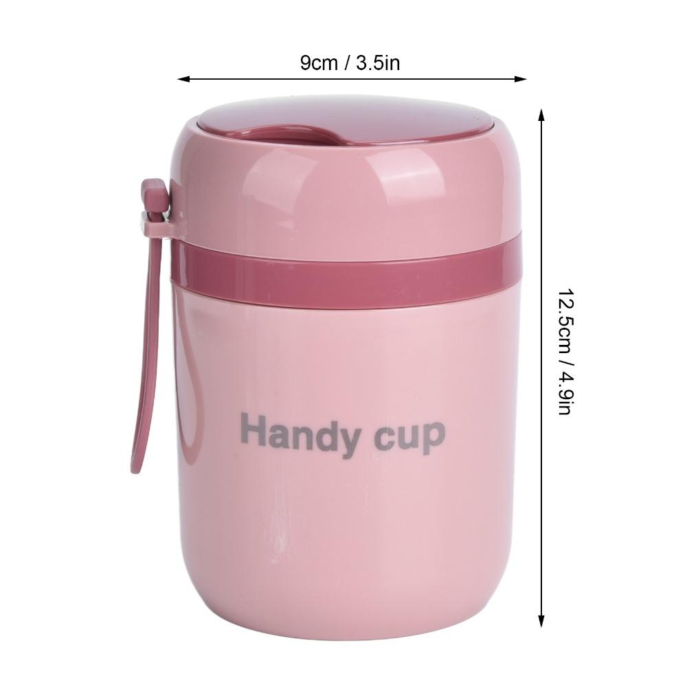 304 Stainless Steel Insulated Soup Containers 500ml Green/Pink/Blue/Yellow Insulated Food Container Stainless Steel Lunch Box