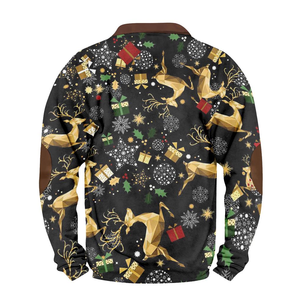 Men's Winter  Buckle Sweatshirt Men's Printed Men's Sweatshirt