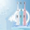 1pc White/Pink Electric Toothbrush Adult Model Soft Bristle Electric Toothbrush Battery Model Family Set Electric Toothbrush