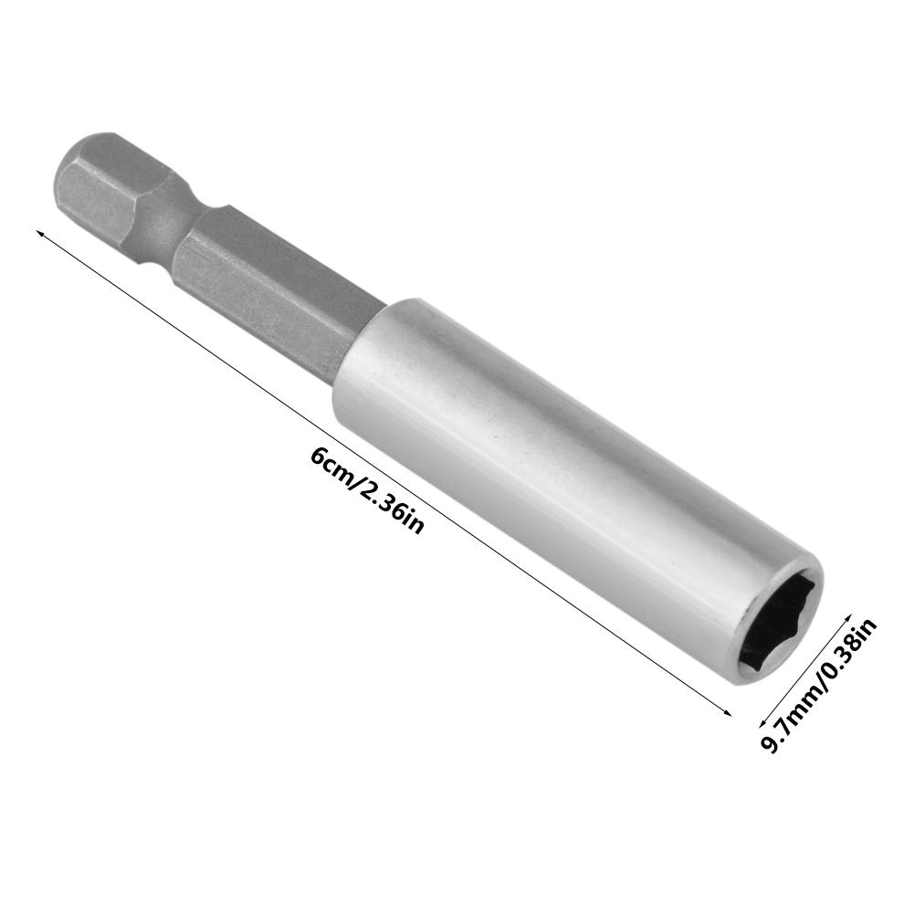 1pc Magnetic Screwdriver Extension Socket Drill Bit Holder 14inch Hex Power Tool 60mm