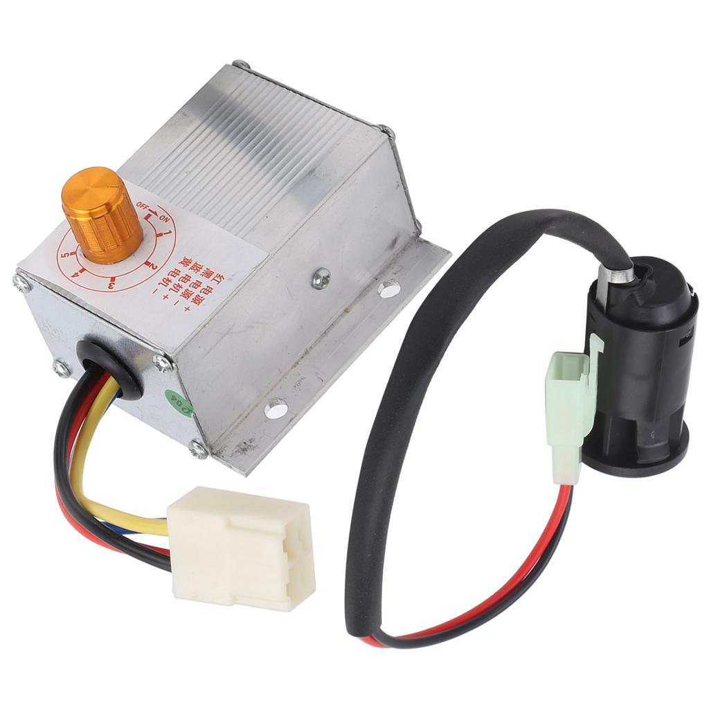 Regolatore di Velocità Controller 12V 250W con Set di Blocco Elettrico per Bicicletta Elettrica EBike