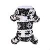 Warm Fleece Pet Sweater Super Soft Holiday Pajamas Festive Puppy Jacket for Cat