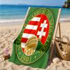 Hungarian Football Emblem Beach Towel, Quick-drying, Easy to Care for, Suitable for Both Fitness and Beach Vacations,Sports Essential
