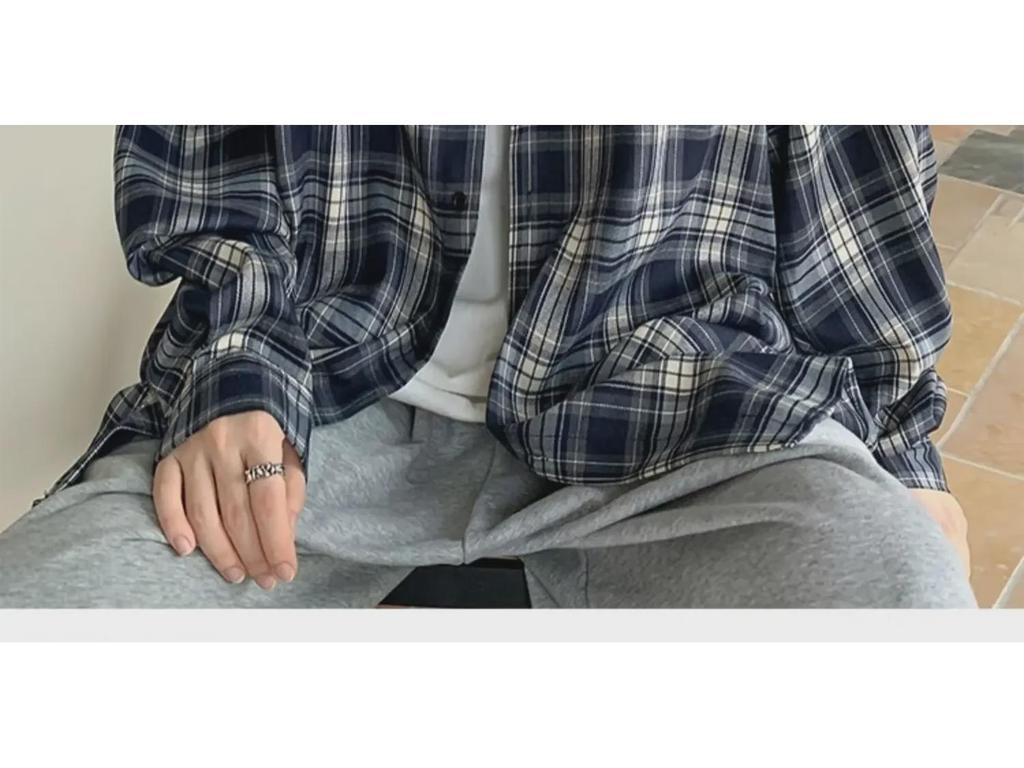Men's Japanese Retro Plaid Long Sleeve Shirt - Casual Loose Fit for Spring and Autumn