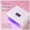 UV Nail Lamp 72W, 4 Timer, 30 LEDs, Smart Sensor, Removable Magnetic Base, Compact for Home & Salon