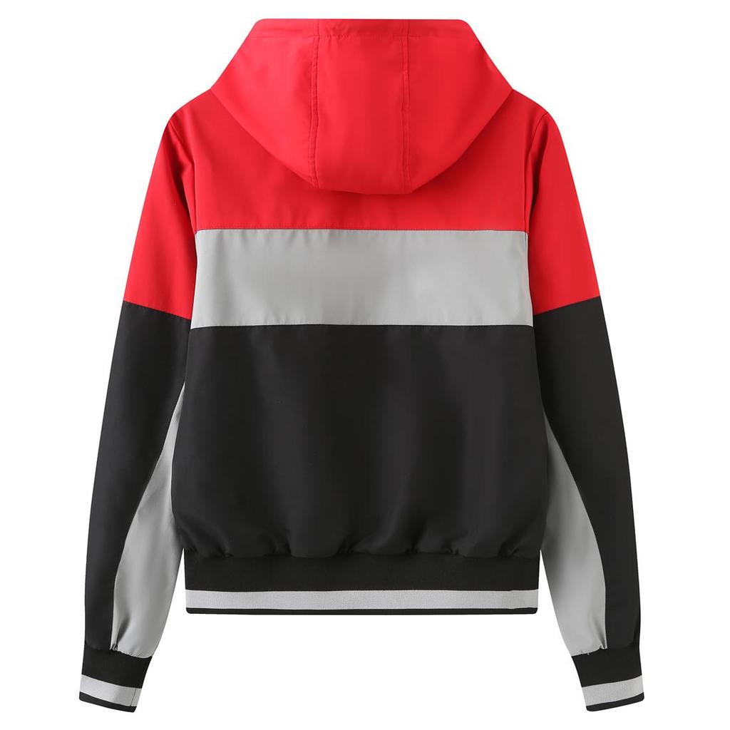 Women’s Hooded Windcheater Thin Light Rain Proof Jacket Multi Color Long Sleeve Zipper Windbreaker Spring Autumn Casual Outwear