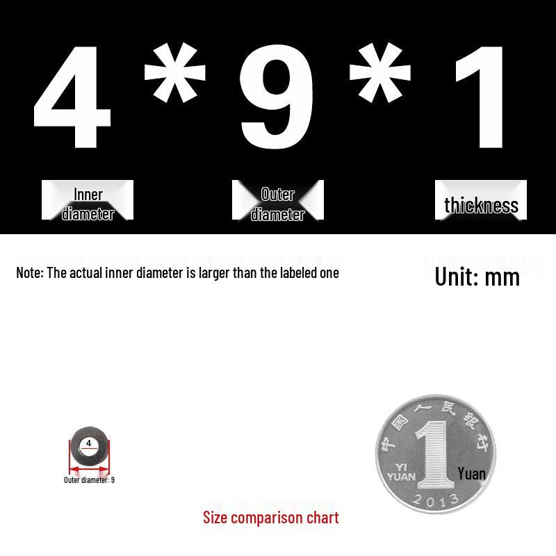 Galvanized Metal Flat Washer - Thin, Thickened, Enlarged Edge, Round, Sizes M3 to M10