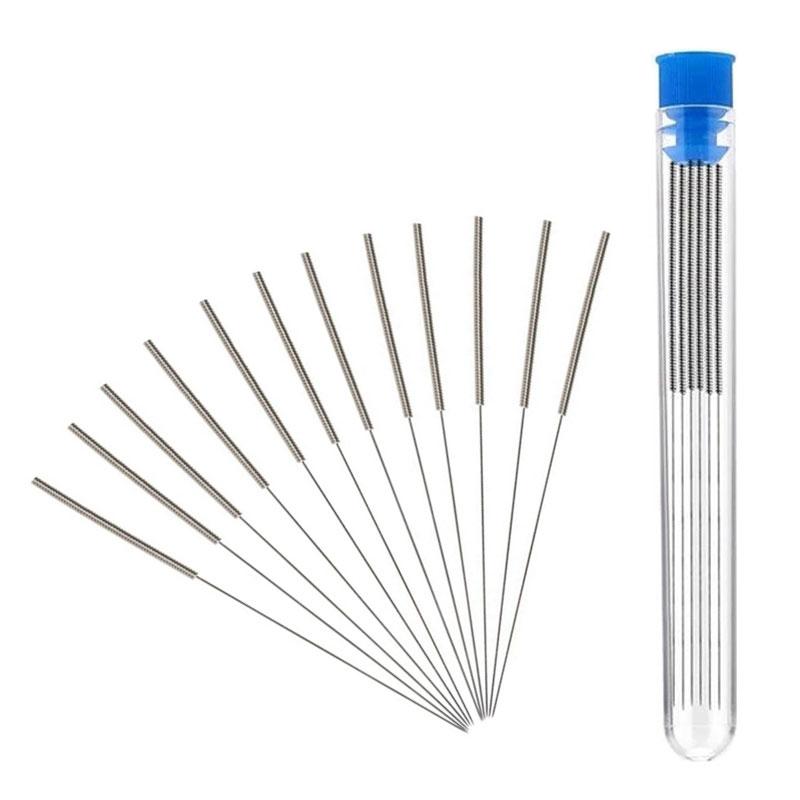 10Pcs Stainless Steel Nozzle Cleaning Needle 0.2mm 0.3mm 0.4mm 0.5mm 0.6mm 0.8mm 1.0mm Drill Bits 3D Printer Nozzle Cleaning Kit