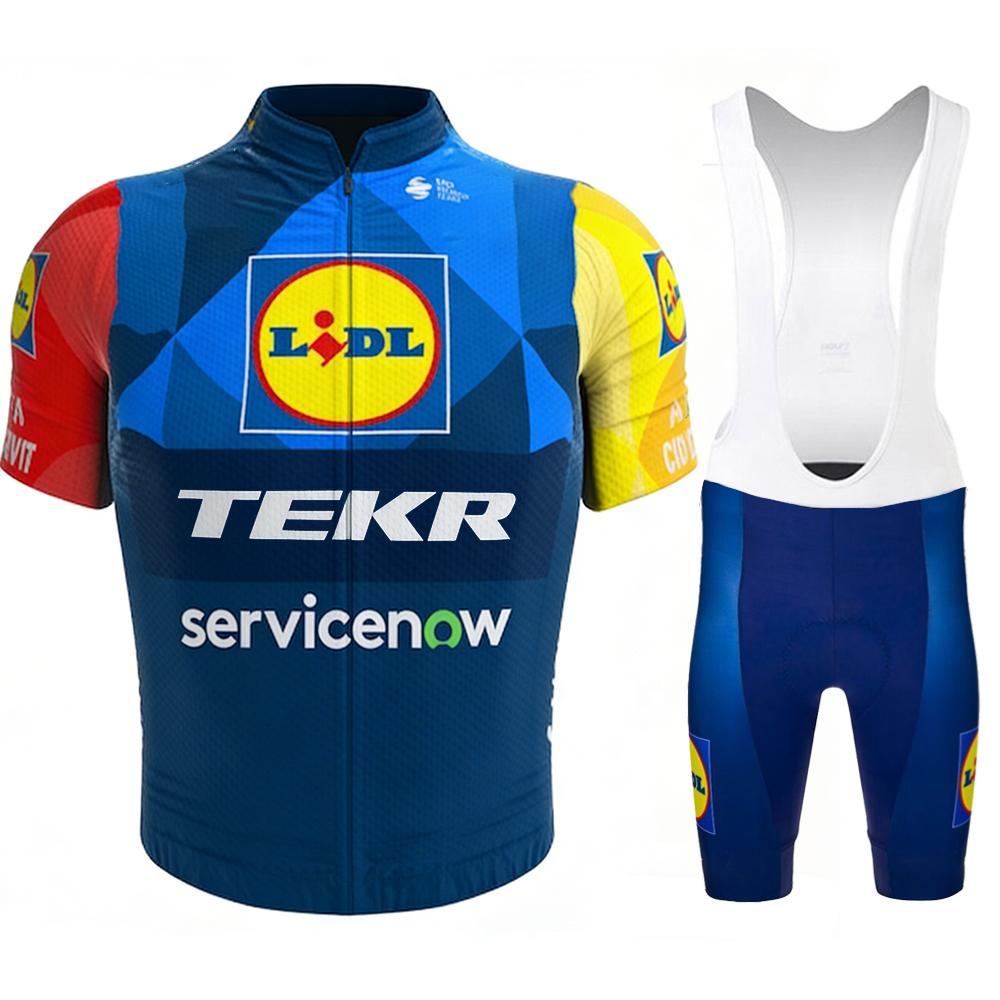 Abbigliamento Mtb da Uomo Maglie da Ciclismo TEKR Camicetta Vestiti Giacca da Uomo Set da Uomo Pantaloncini Attrezzatura Maglia Professionale Pantaloni Uniforme Gel