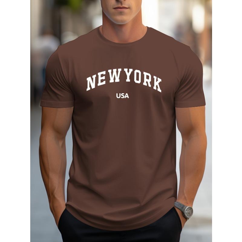 Pánské tričko s krátkým rukávem s kulatým výstřihem, ležérní outdoorové pulovrové tričko pro muže, streetwear, sportovní tričko, top, nadměrné oblečení