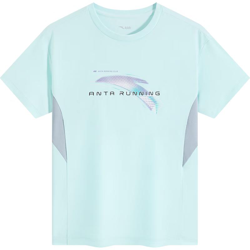 Anta Boys' Quick-Dry Short Sleeve Sports T-Shirt