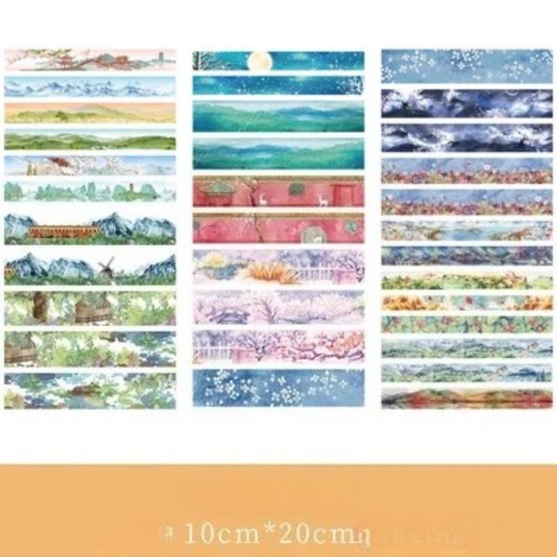 3Pcs Cartoon Flower and Leaf Stickers DIY Diary Stickers Scrapbook Cute Stationery Diary Supplies Material Decoration Stickers
