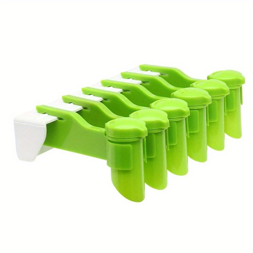 

6/10 Grid Hanging Seasoning Bag Storage Spice Organizer Wall-mounted Moisture-Proof Clip with Hole Rack 6-grid