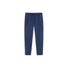 Solid Color Lace-Up Straight Leg Knitted Sports Pants Men Bottoms Dark-Navy 952417503-2