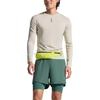 HOKA One One Two In One Elastic Solid Color Three Quarter Running Shorts Men Shorts 1182277-VTYG