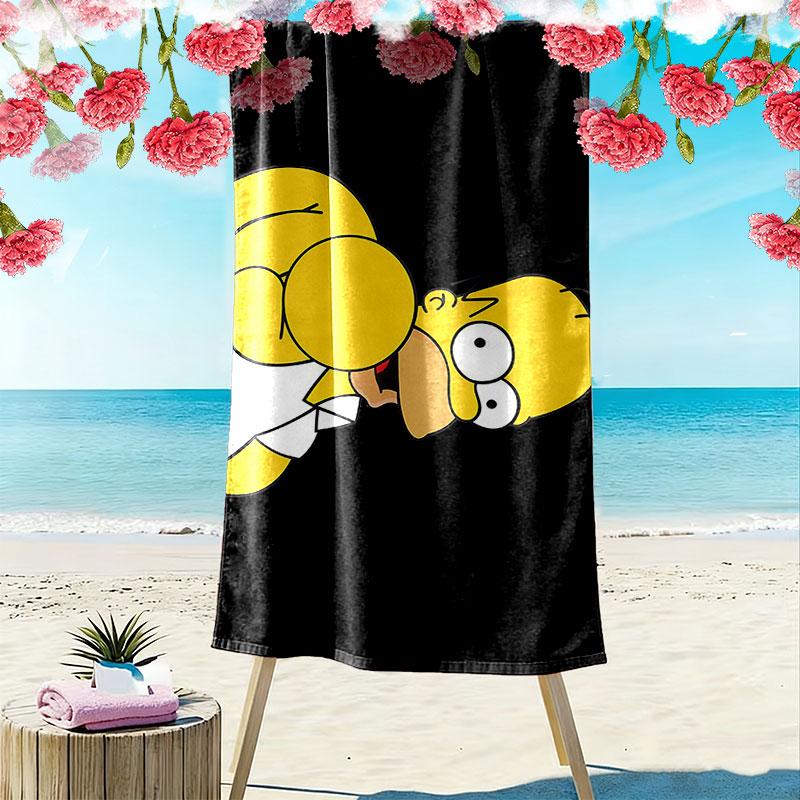 Homer Print Beach Towel, Large Soft Quick Dry Towel for Beach Camping Swimming