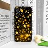 Fashion Gold Five-Pointed Star Phone Case for Samsung Galaxy A56 A42 A13 4G A14 A55 A16 A54 A53 A52 A51 5G Soft Cover Y2K Fundas