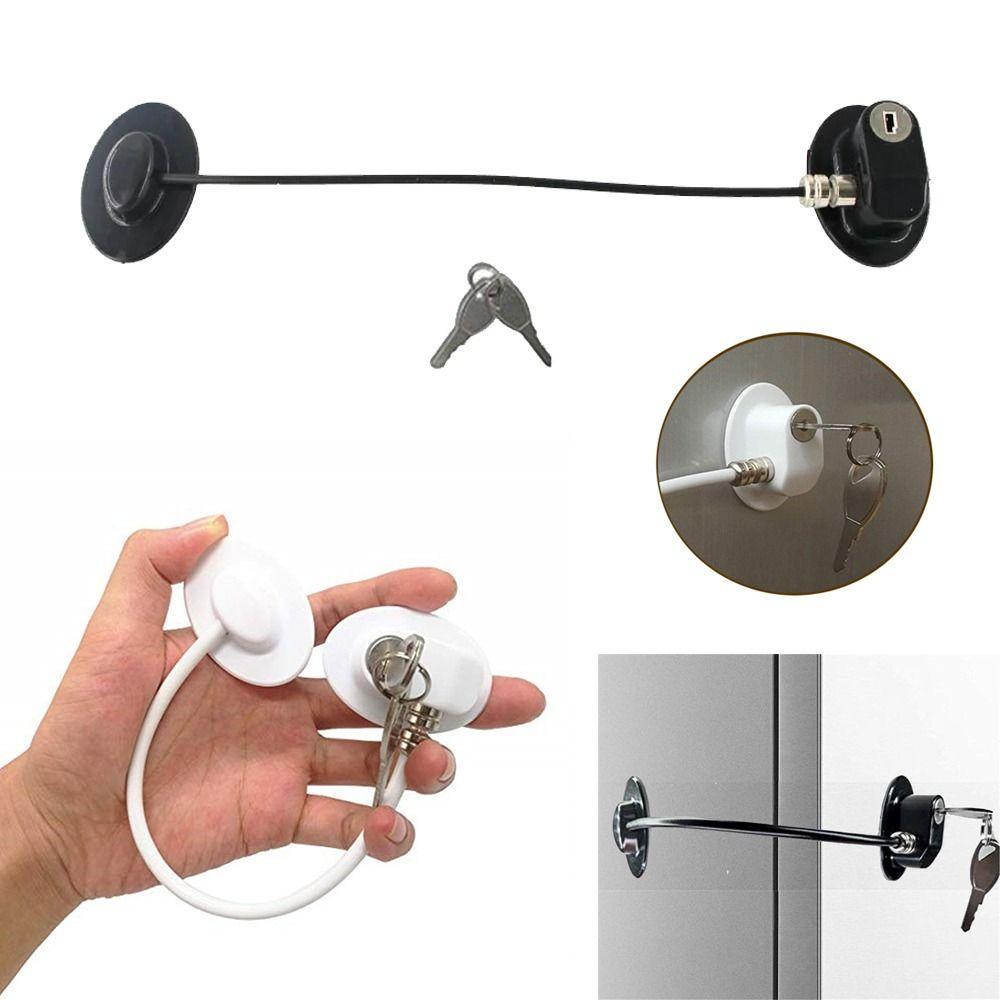 Edelstahl-Kabel Baby-Sicherheitsschloss Ohne Bohren Selbstklebend Kindersicher Schloss Schutz Starke Befestigung