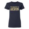 Akron Zips Basic Block Damenhemd - Marineblau