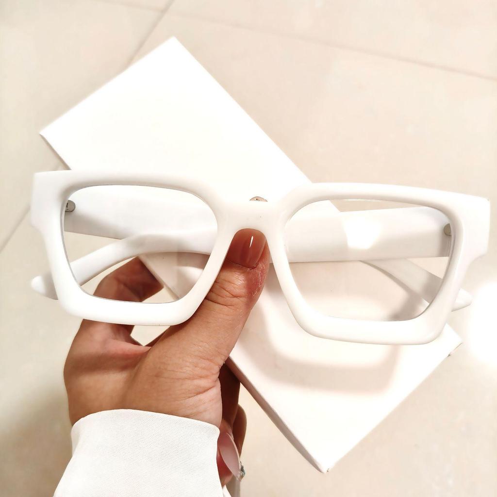 2025 Stylish Small Square Anti-Blue Light Glasses with Clear Lenses