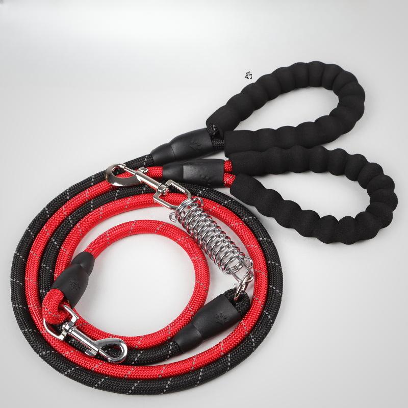 EVA Reflective Tape Spring Pet Leash, Simple and Long Dog Leashes for Corsets and Backcoats