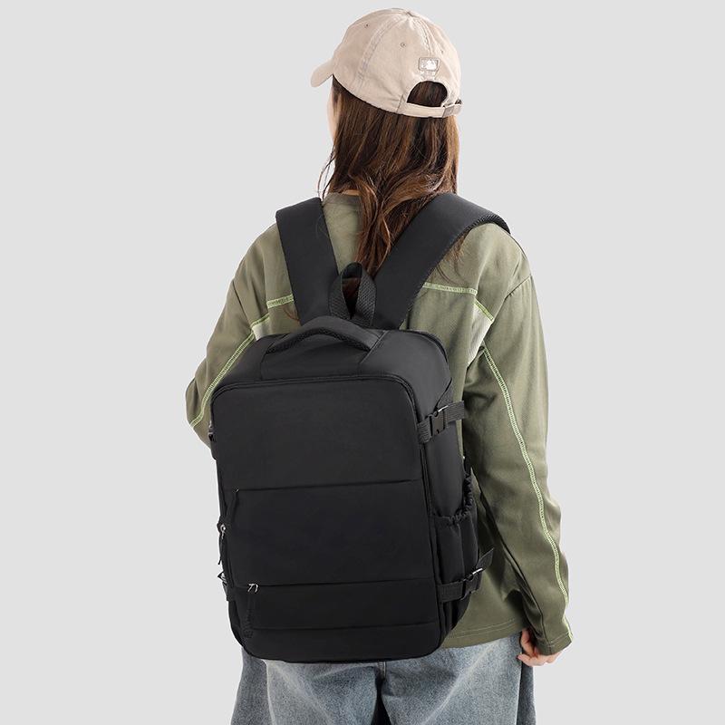 Oxford Fabric Backpack with Multiple Pockets and Adjustable Straps