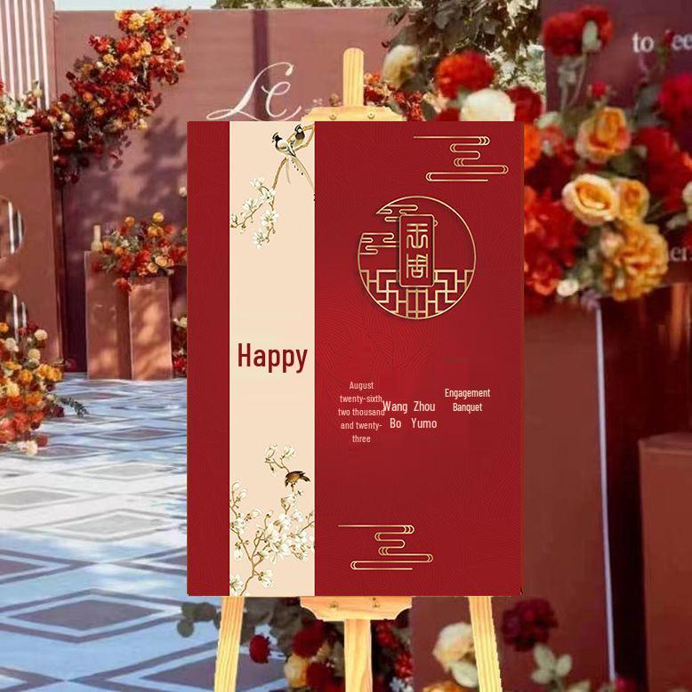 Welcome Sign Engagement Wedding Ceremony Decoration Guide KT Board